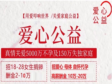 郏县捐卵助孕生子 爱心志愿者招募